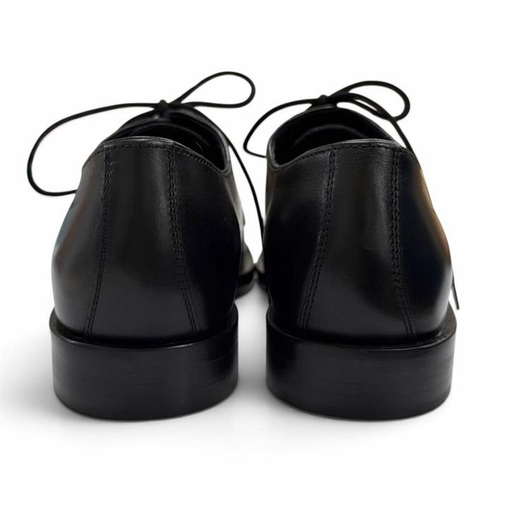 Pristine Valentino Garavani Leather shoes Rockstud Derby black leather Women 38