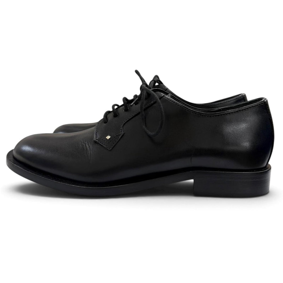 Pristine Valentino Garavani Leather shoes Rockstud Derby black leather Women 38