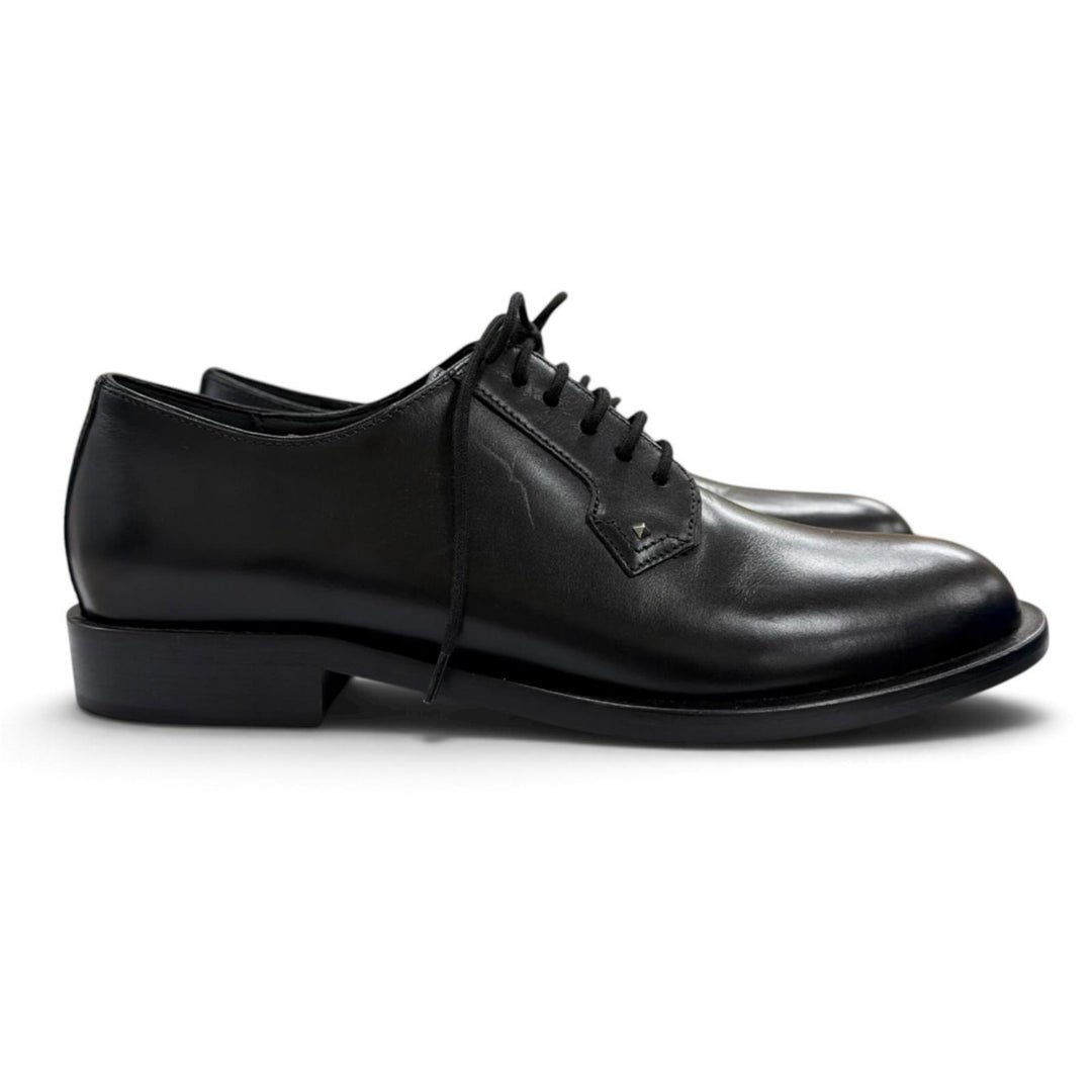 Pristine Valentino Garavani Leather shoes Rockstud Derby black leather Women 38