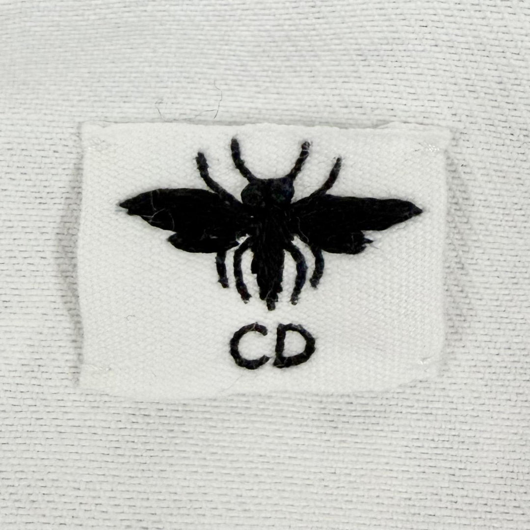 Excellent Christian Dior Denim Jacket Logo button, floral print 44 512V16A3017