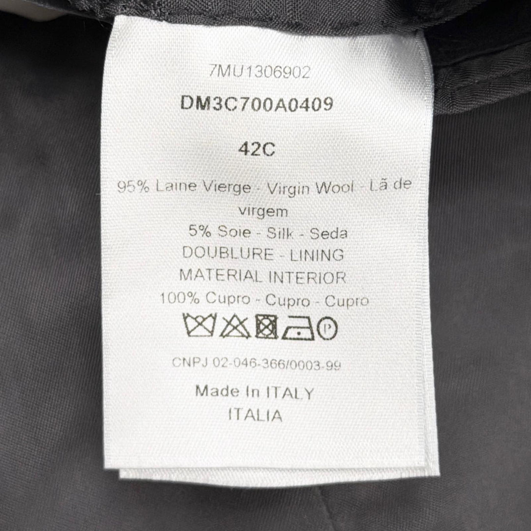 Excellent DIOR tailored jacket gray wool mens 42 DM3C700A0409