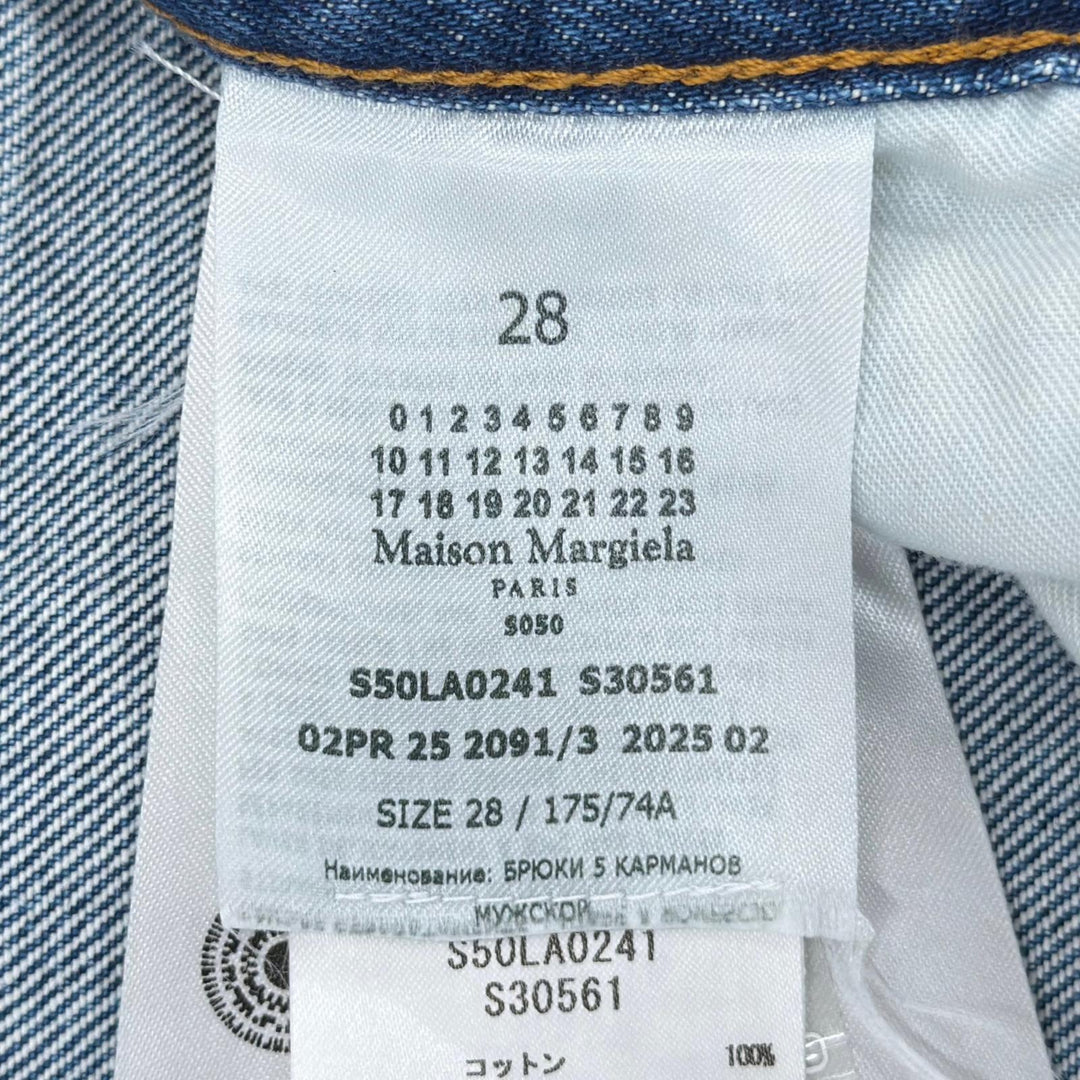 Excellent Maison Margiela Denim pants 5 pocket jeans Indigo cotton S50LA0241