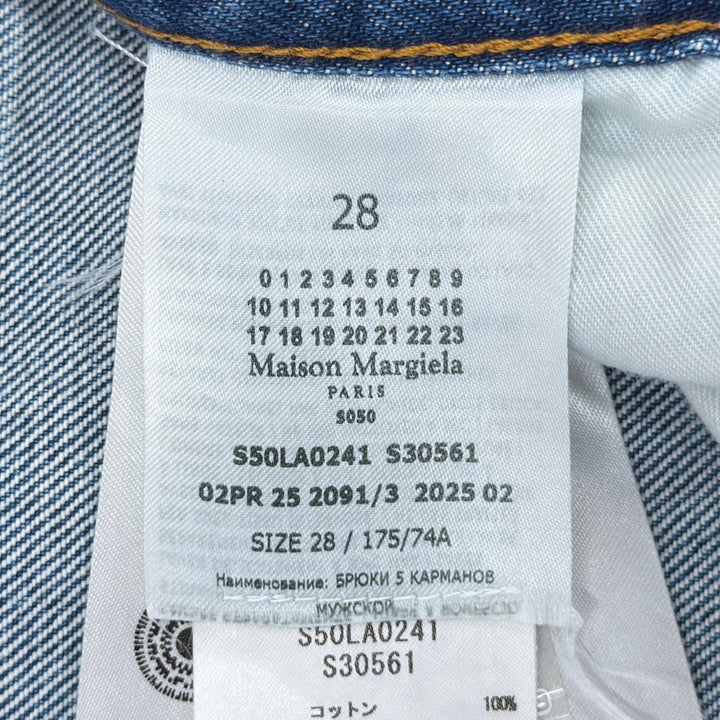 Excellent Maison Margiela Denim pants 5 pocket jeans Indigo cotton S50LA0241
