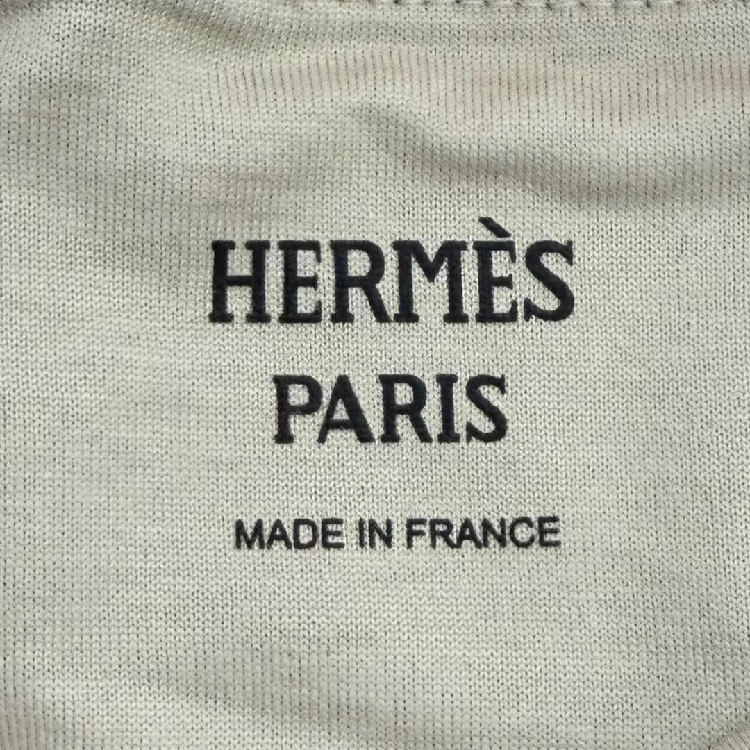 Pristine HERMES one piece Flared dress, Maillon Equestre print 36 6H4522DG