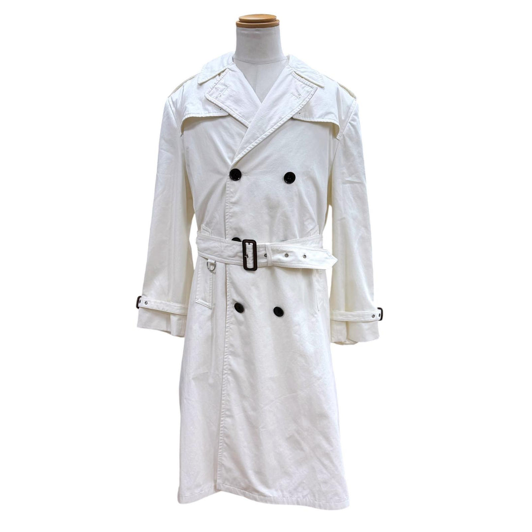 Excellent Maison Margiela 1 10 trench coat white wool mens 46 S50AH0126