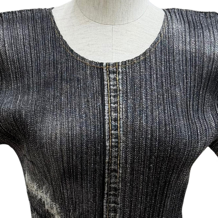 Excellent PLEATS PLEASE tops Black series polyester Women 3 PP71-JK535