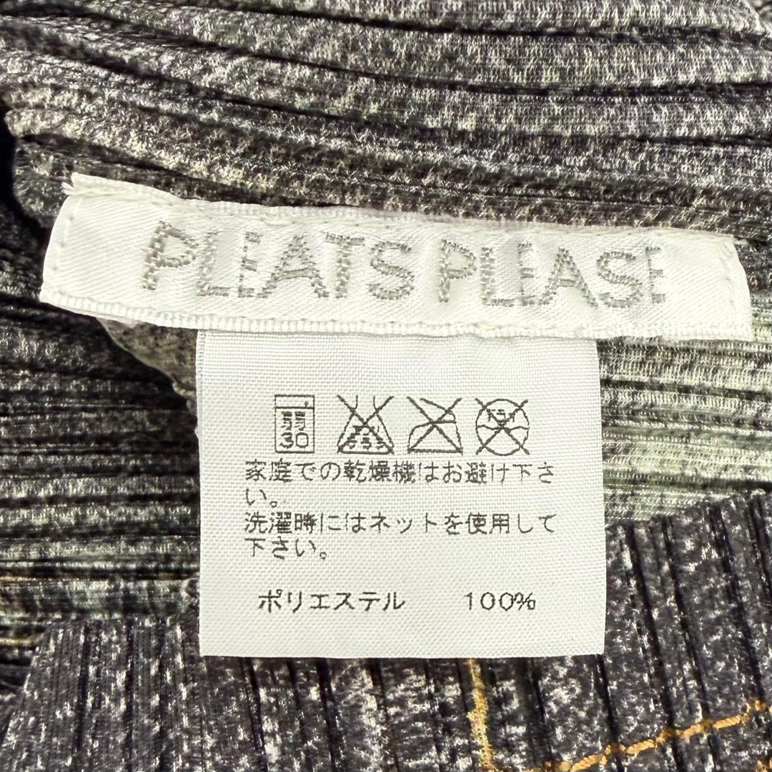 Excellent PLEATS PLEASE tops Black series polyester Women 3 PP71-JK535