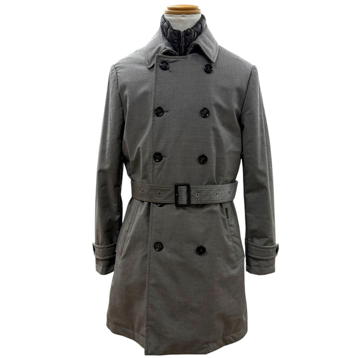 Excellent MOORER trench coat MINOSSE-LL gray wool mens 46