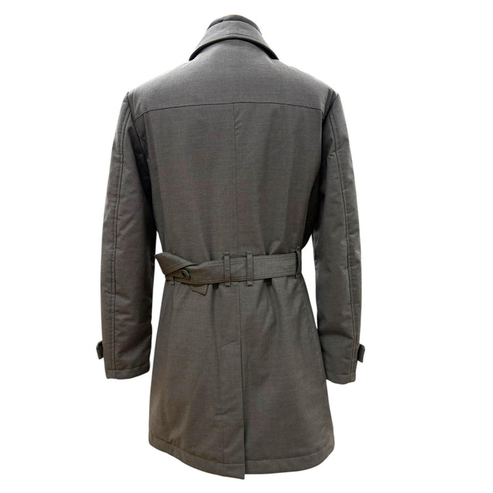 Excellent MOORER trench coat MINOSSE-LL gray wool mens 46