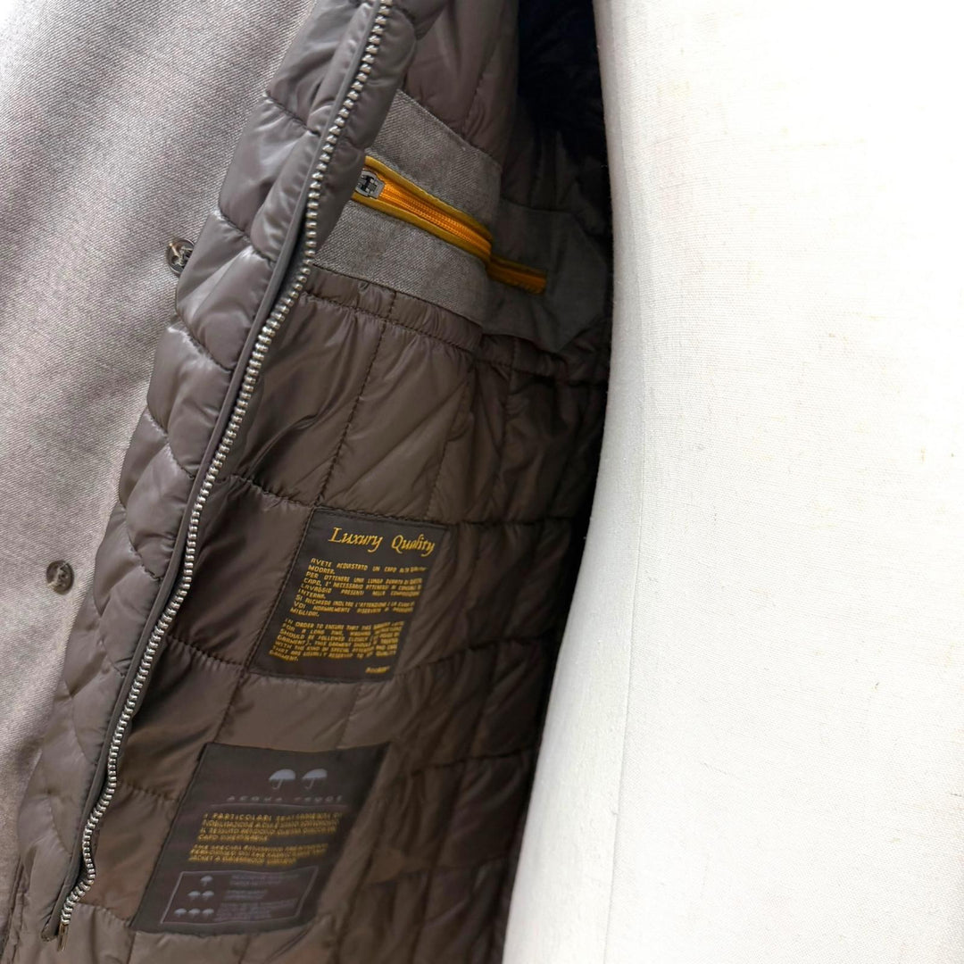 Excellent MOORER trench coat MINOSSE-LL gray wool mens 46