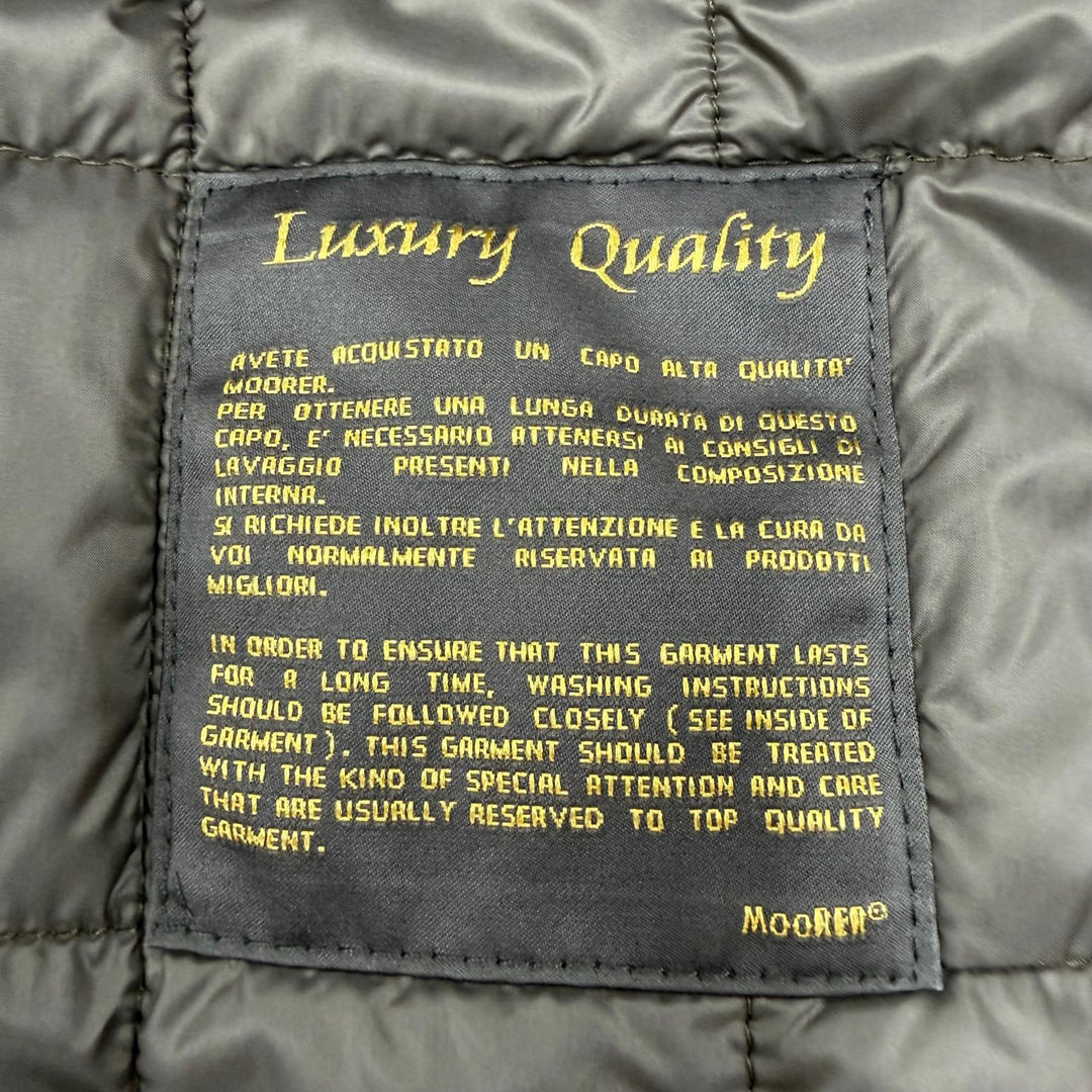 Excellent MOORER trench coat MINOSSE-LL gray wool mens 46