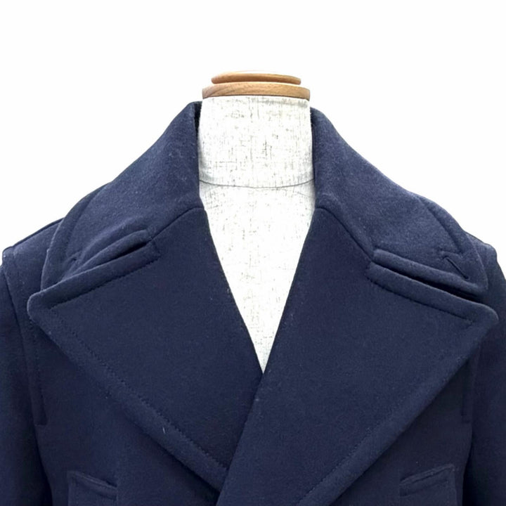 Excellent BOTTEGAVENETA coat Double breasted Navy wool Women 34 711299