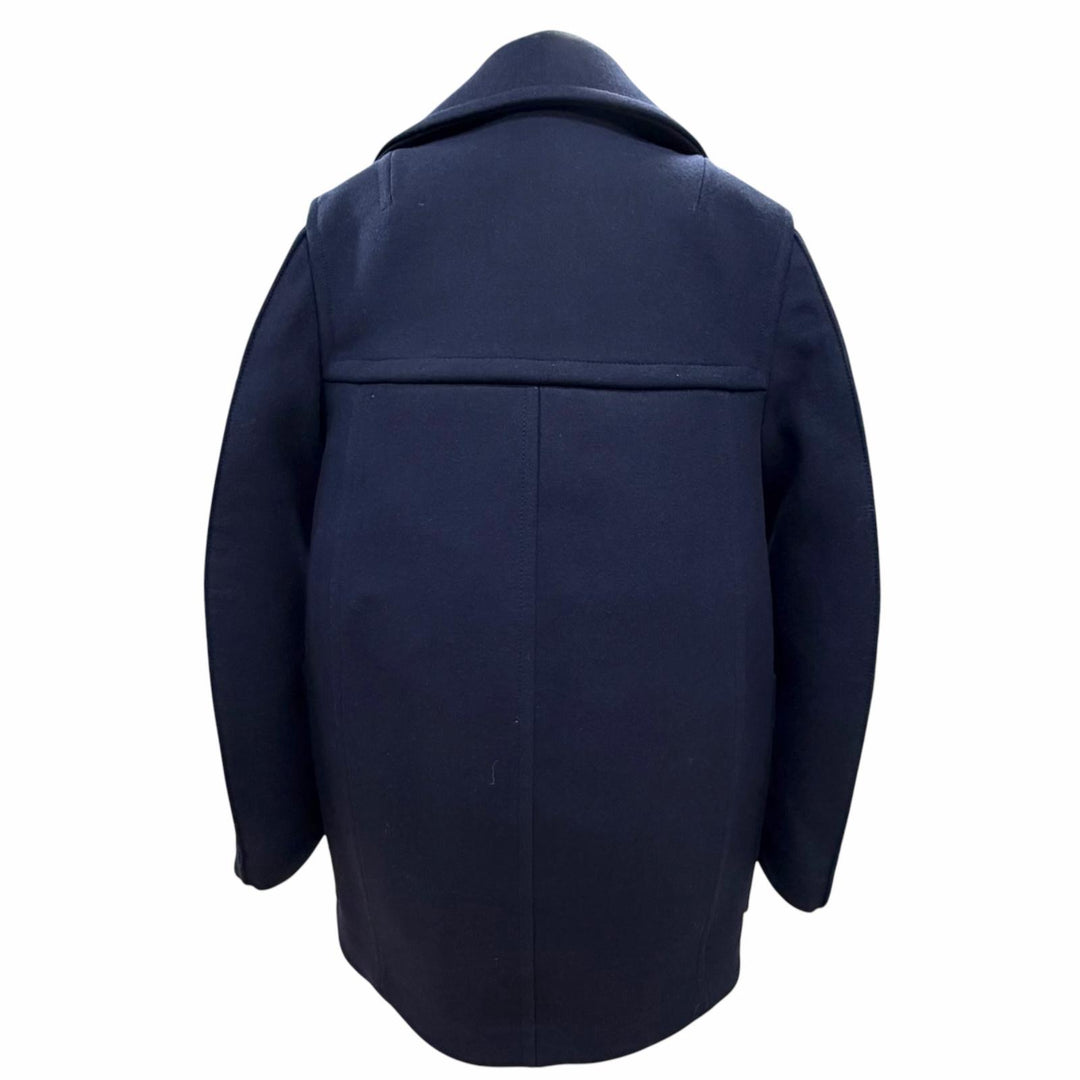 Excellent BOTTEGAVENETA coat Double breasted Navy wool Women 34 711299