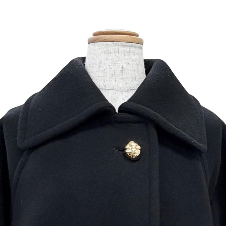 Excellent PATOU Wool Cashmere Blend Ribbed Waist Cropped Coat 34 CO0230183999B