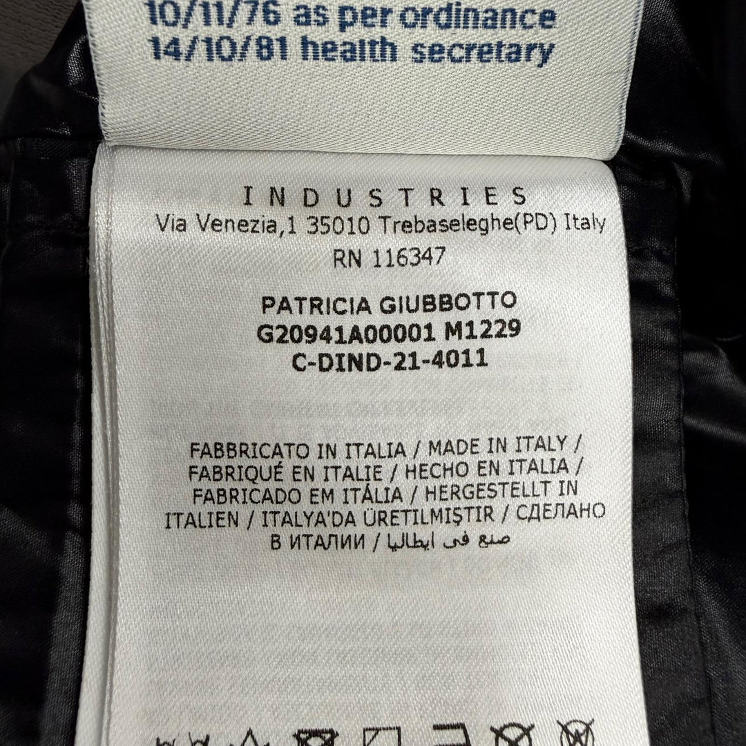 Excellent MONCLER GENIUS 2 down coat PATRICIA Logo patch and hood black Women 00