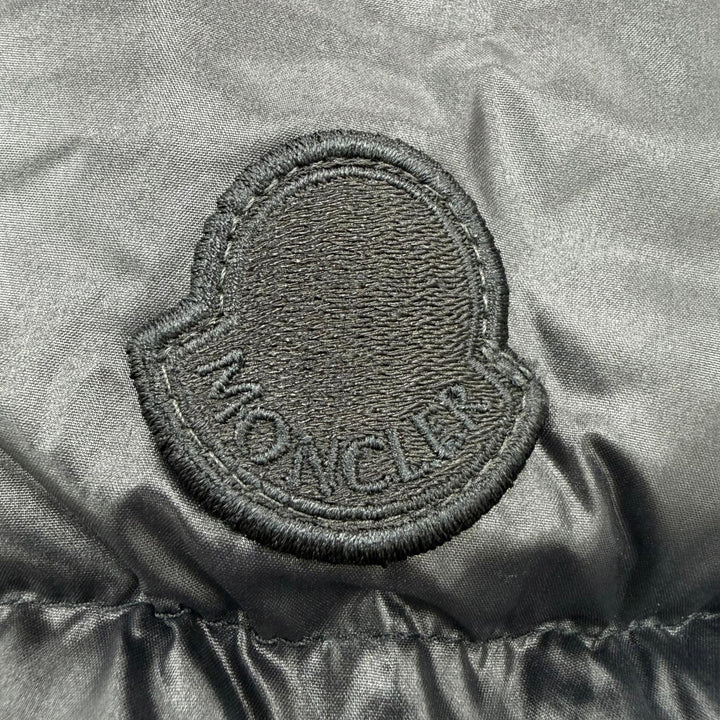Excellent MONCLER GENIUS 2 down coat PATRICIA Logo patch and hood black Women 00