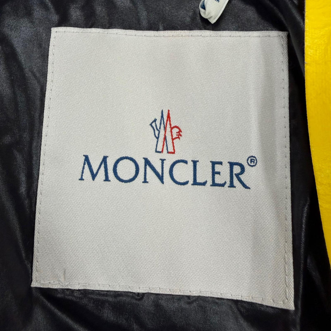 Excellent MONCLER GENIUS 2 down coat PATRICIA Logo patch and hood black Women 00