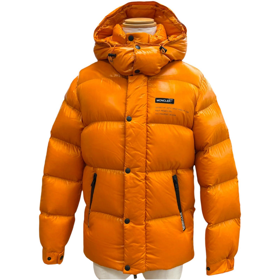 Excellent MONCLER GENIUS 7 FRAGMENT Down jacket HANRIOT Orange Nylon mens 0