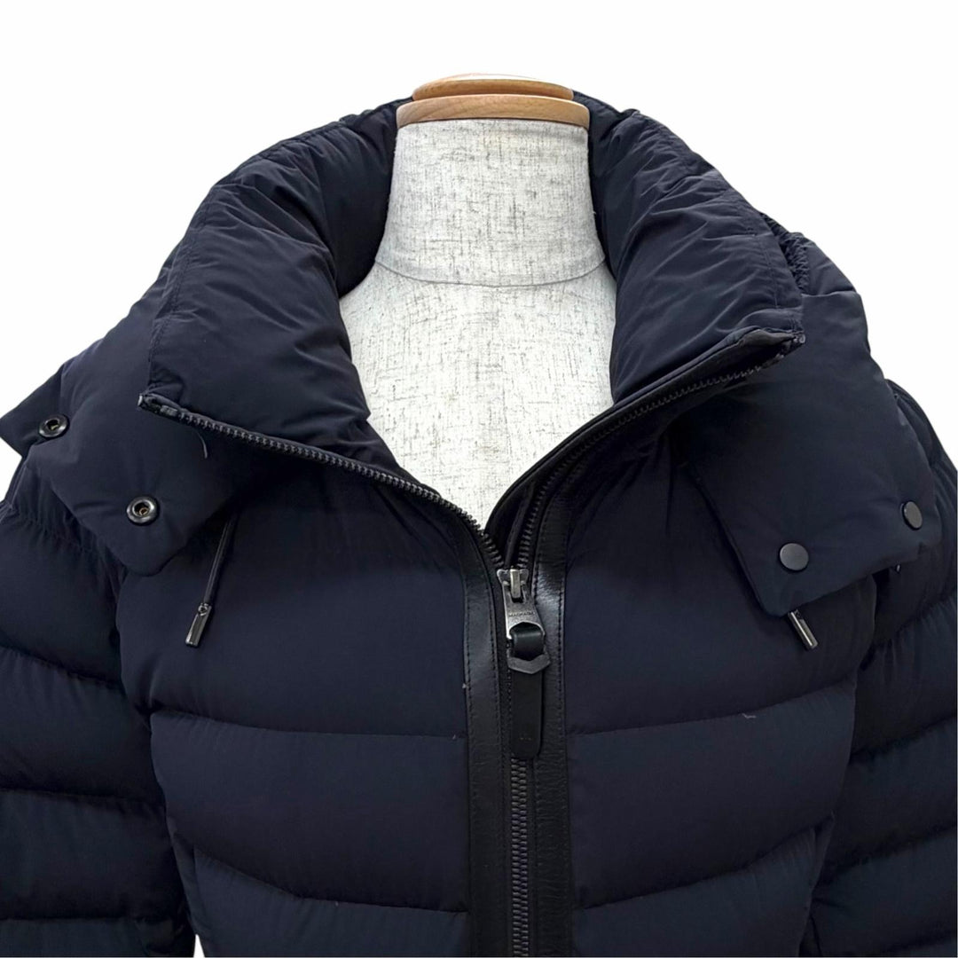 Great MACKAGE down coat FARREN Logo patch, leather trim, hooded M 11122606-2A