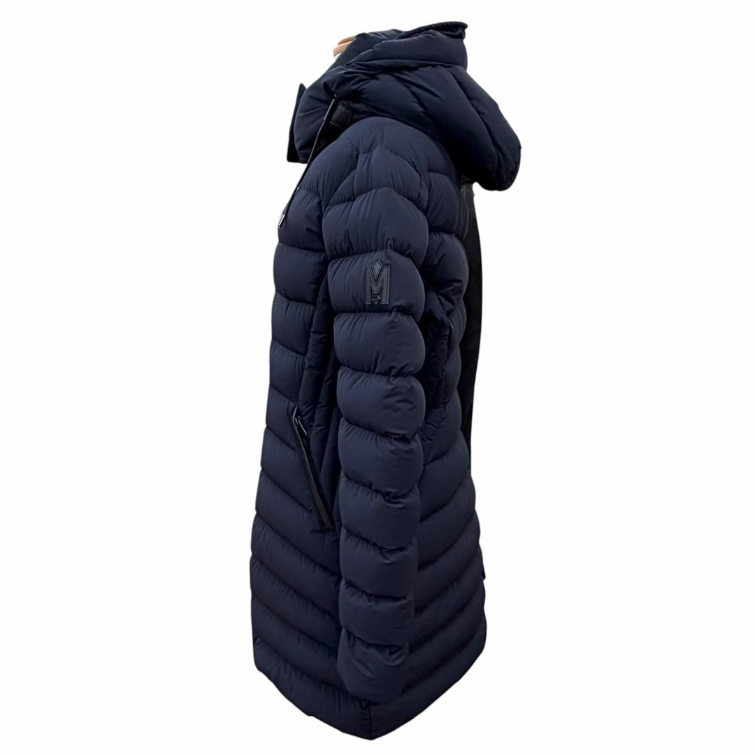 Great MACKAGE down coat FARREN Logo patch, leather trim, hooded M 11122606-2A