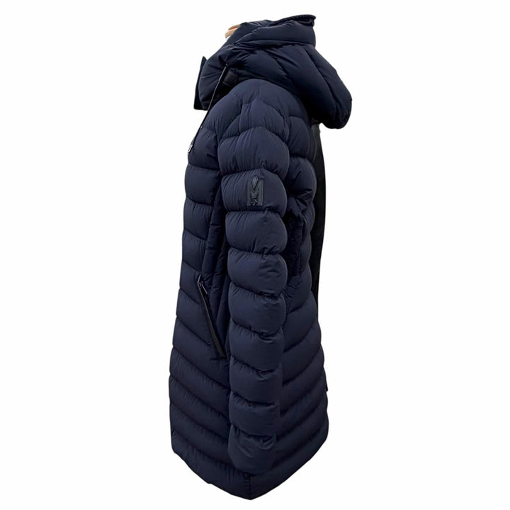 Great MACKAGE down coat FARREN Logo patch, leather trim, hooded M 11122606-2A