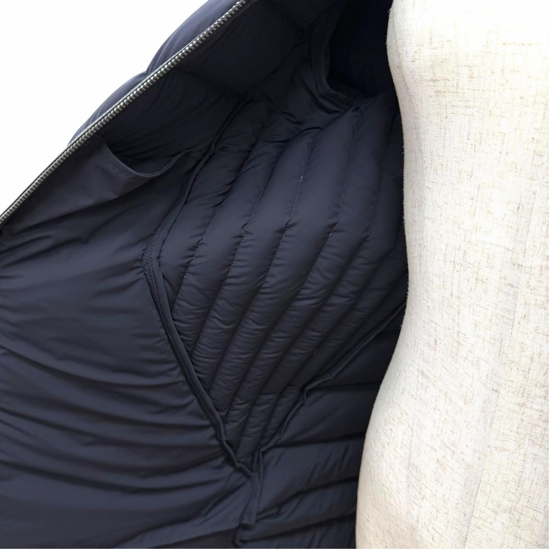 Great MACKAGE down coat FARREN Logo patch, leather trim, hooded M 11122606-2A