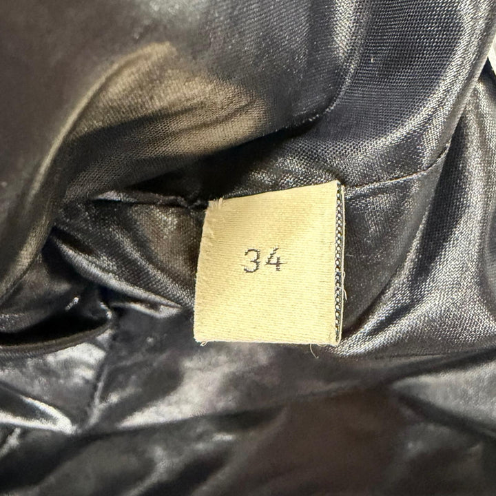 Pristine GUCCI Down jacket GG canvas bomber jacket Brown cotton Women 34 761698