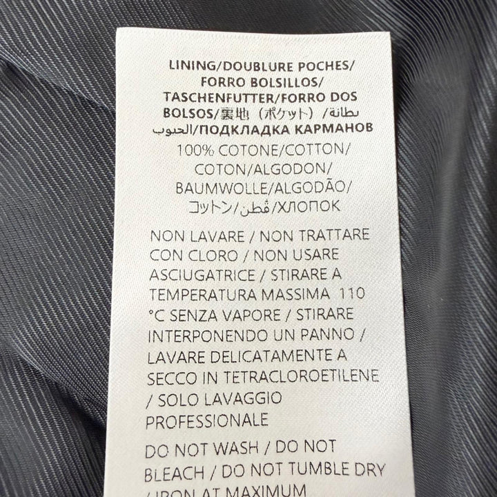 Excellent GUCCI Jacket GG logo all-over print collarless tweed black cotton