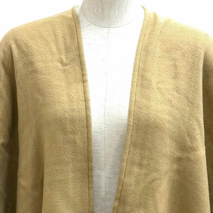 Excellent BURBERRY poncho ST SLD TO VTG CHK CP beige wool Women 8071673