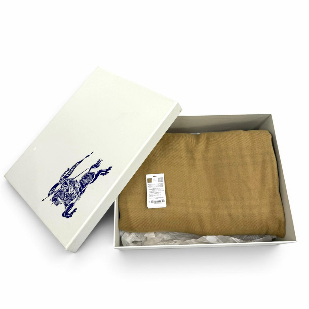 Excellent BURBERRY poncho ST SLD TO VTG CHK CP beige wool Women 8071673