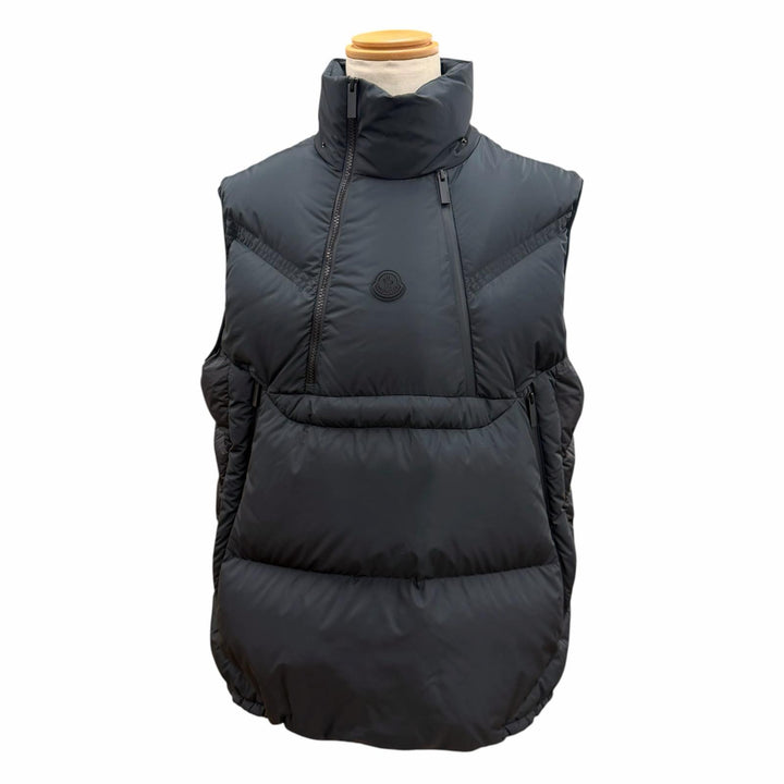 Excellent MONCLER Down vest AIRE black polyester mens 3