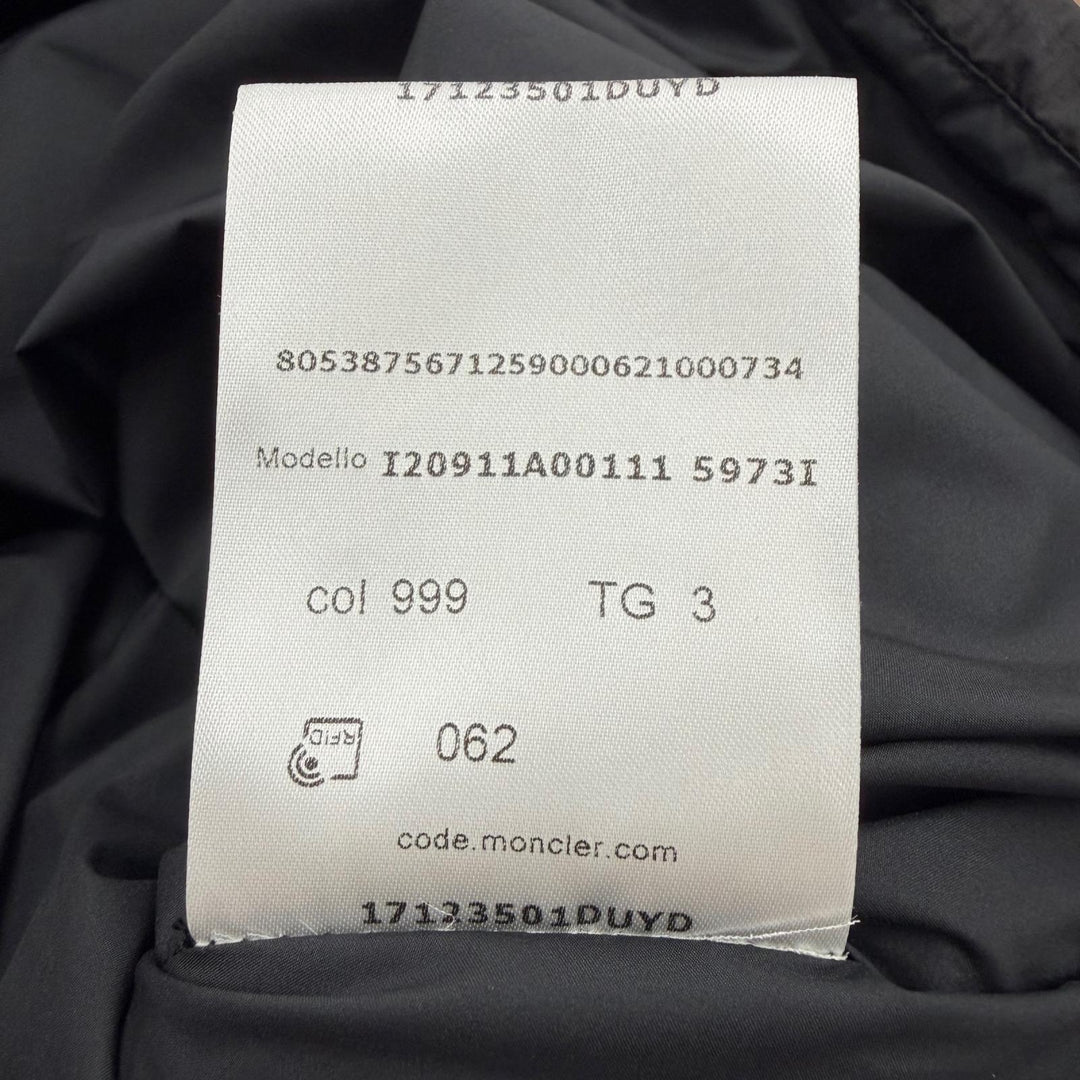 Excellent MONCLER Down vest AIRE black polyester mens 3