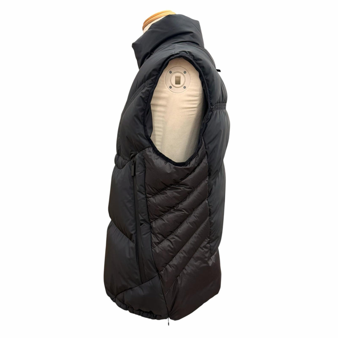 Excellent MONCLER Down vest AIRE black polyester mens 3