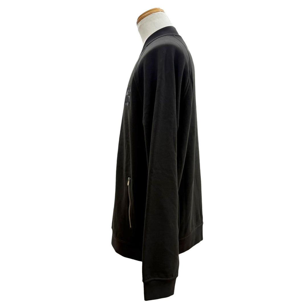 Excellent HERMES Jacket Teddy Blouson Clou de Sel Serie button XL H467830HA