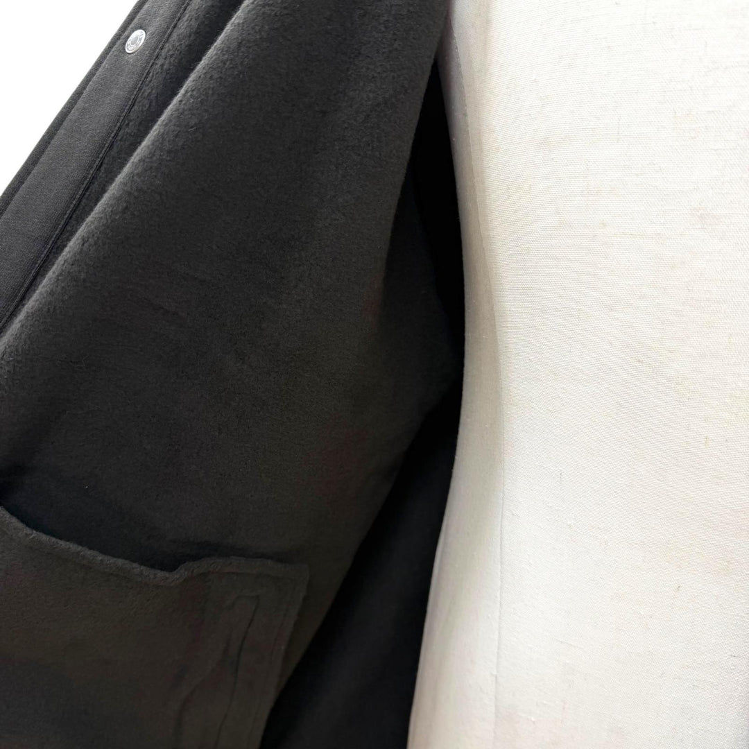 Excellent HERMES Jacket Teddy Blouson Clou de Sel Serie button XL H467830HA