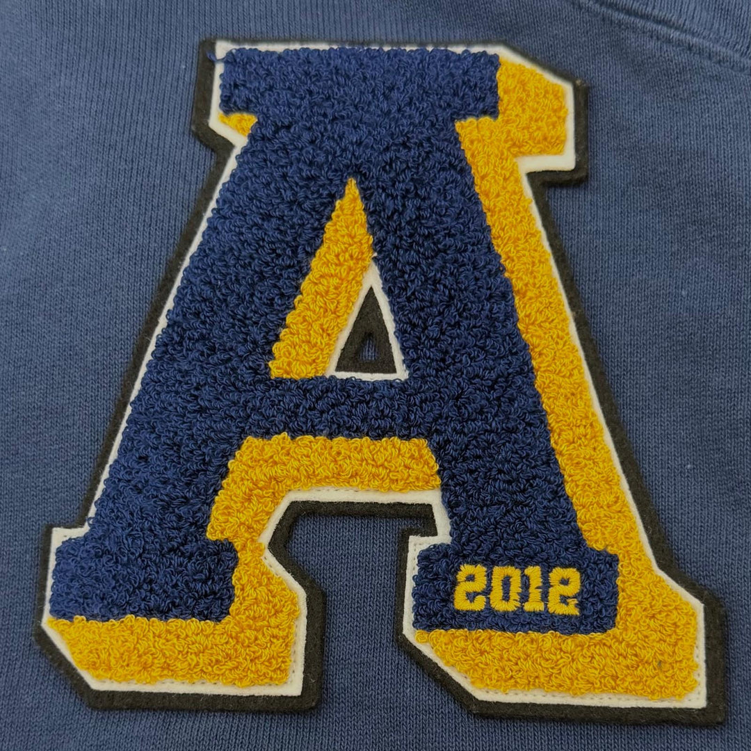 Discounted Great AMBUSH hoodie Logo patch hooded zip-up blue cotton mens S 12115453