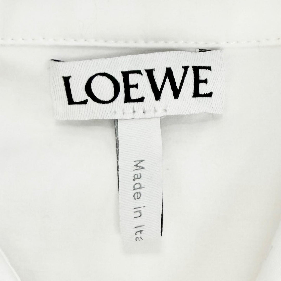 Excellent LOEWE Anagram trapeze long-sleeve shirt white 32 S540Y09XH7