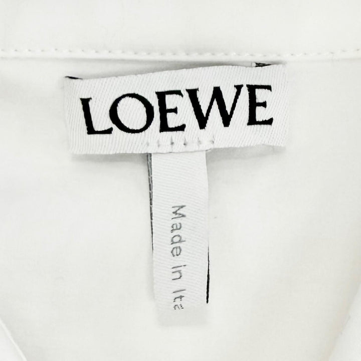 Excellent LOEWE Anagram trapeze long-sleeve shirt white 32 S540Y09XH7