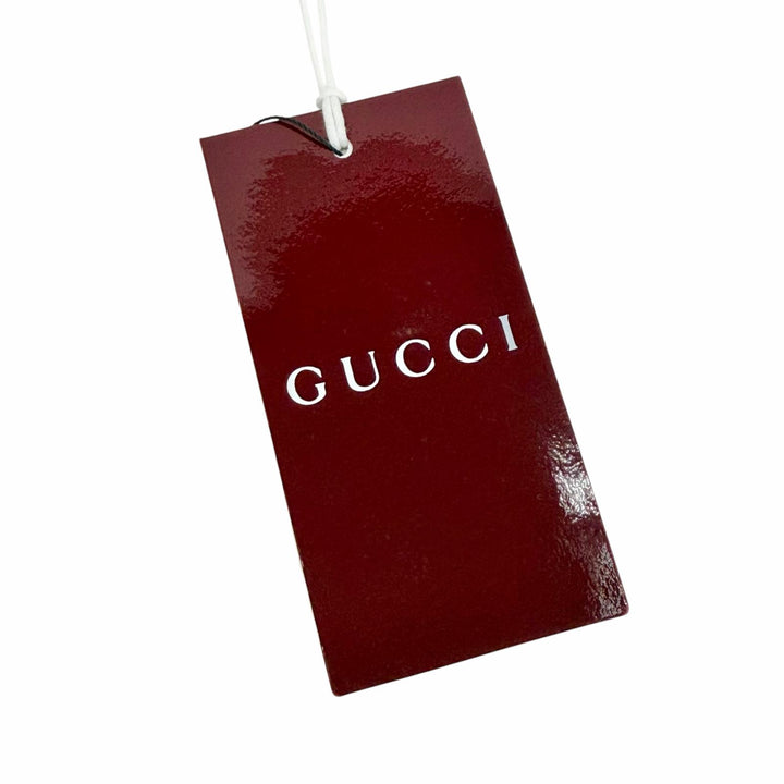 Pristine GUCCI Pants Logo leather patch with floral print white 24 812233 XDDC7