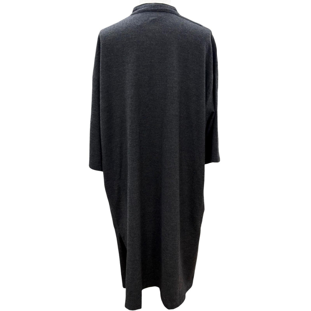 Great Yohji Yamamoto POUR HOMME one piece Dark gray wool mens M HG-T57-961