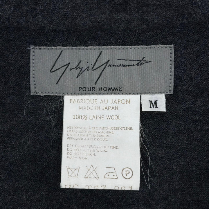 Great Yohji Yamamoto POUR HOMME one piece Dark gray wool mens M HG-T57-961