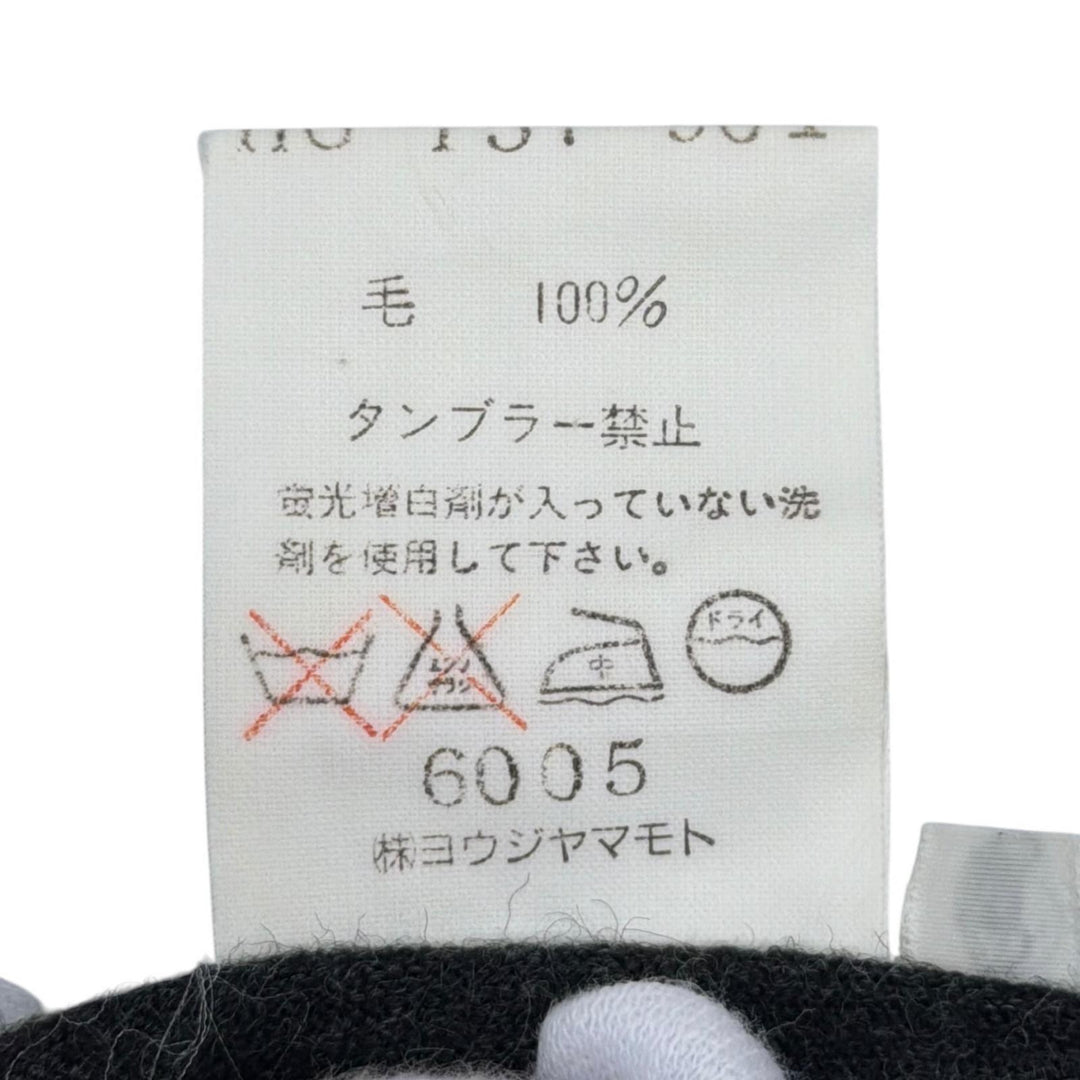 Great Yohji Yamamoto POUR HOMME one piece Dark gray wool mens M HG-T57-961