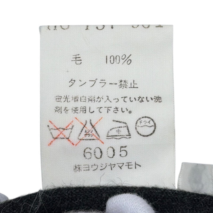 Great Yohji Yamamoto POUR HOMME one piece Dark gray wool mens M HG-T57-961