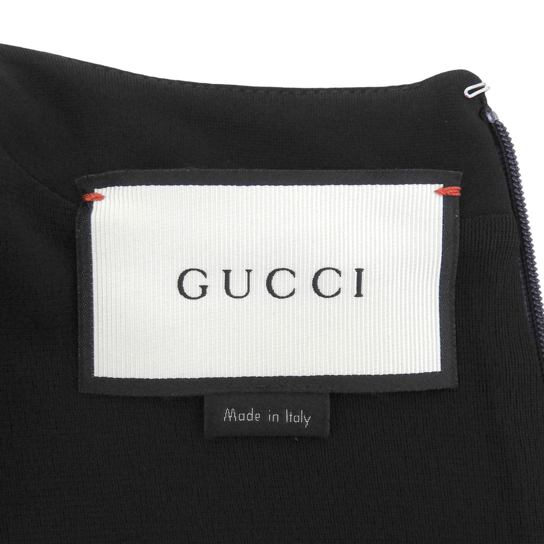 Excellent GUCCI one piece Two-tone crew neck short-sleeve shirt Women M 422665