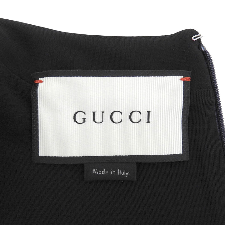 Excellent GUCCI one piece Two-tone crew neck short-sleeve shirt Women M 422665