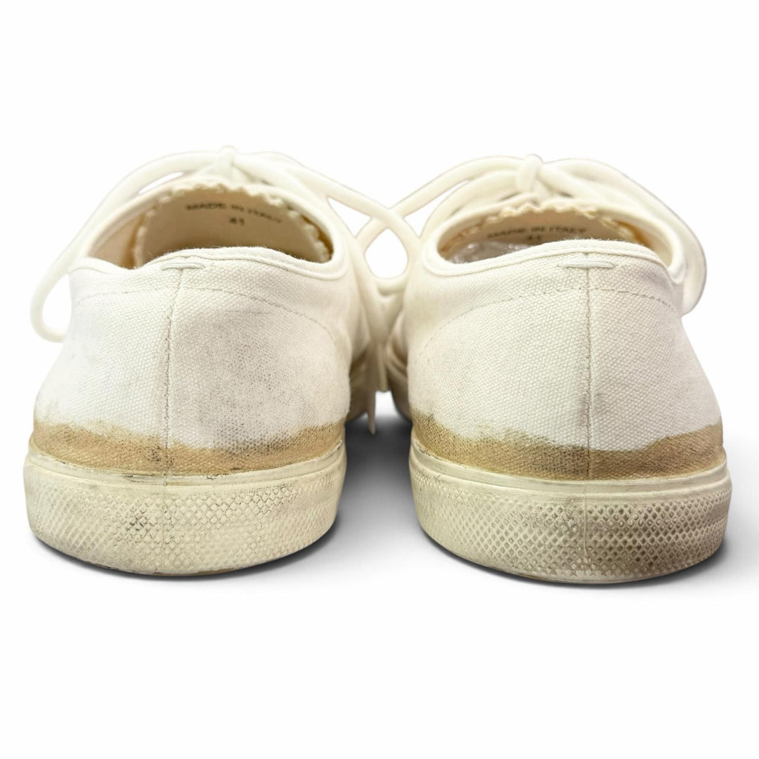 Excellent Maison Margiela Low cut sneakers REPLICA Vintage Processing white