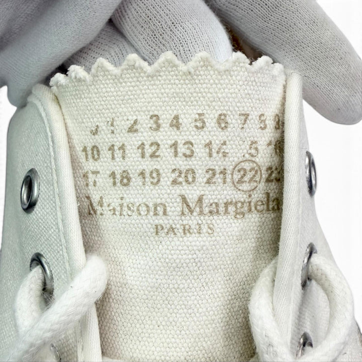 Excellent Maison Margiela Low cut sneakers REPLICA Vintage Processing white