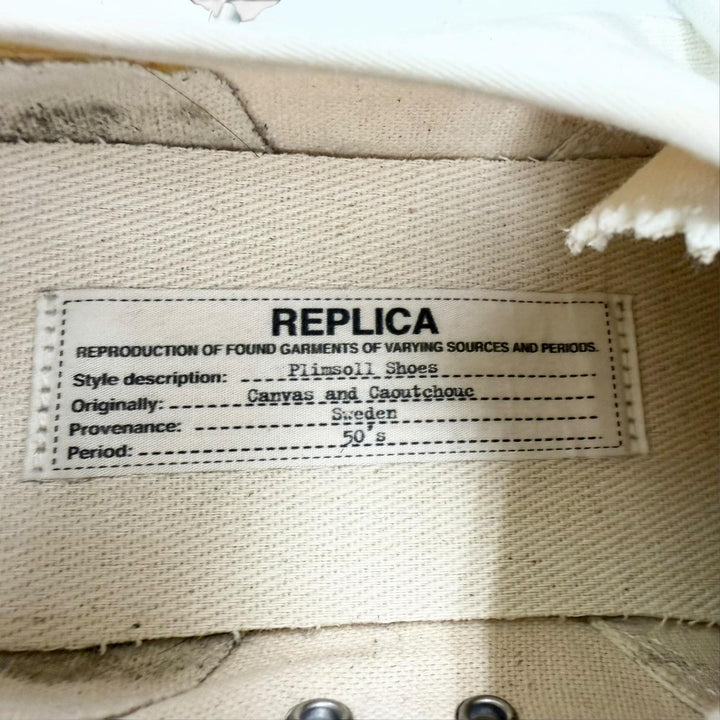 Excellent Maison Margiela Low cut sneakers REPLICA Vintage Processing white