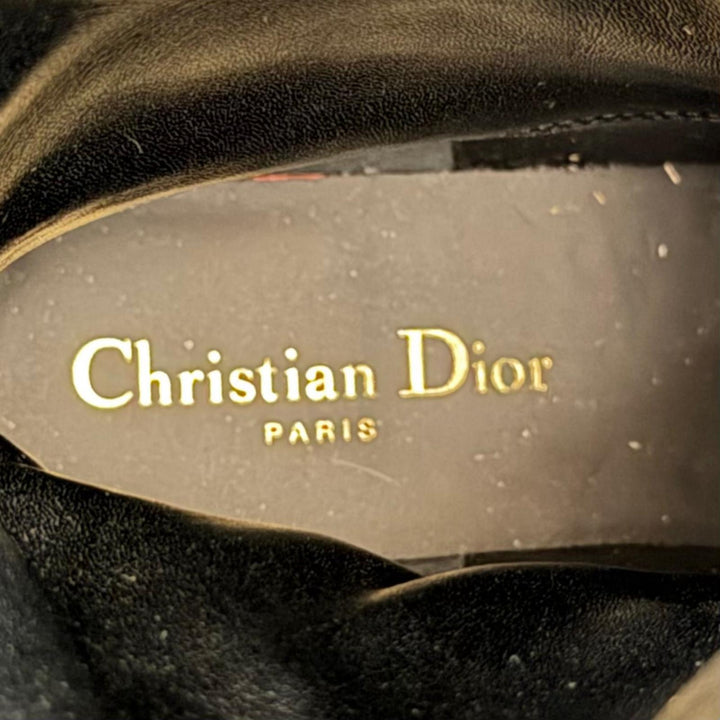 Pristine Christian Dior Knee-high boots D-MAJOR With logo Dark navy Women 36.5