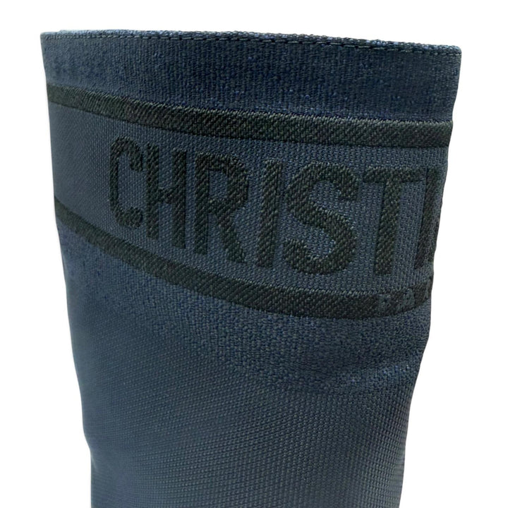 Pristine Christian Dior Knee-high boots D-MAJOR With logo Dark navy Women 36.5